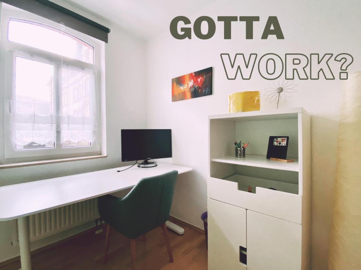 Zentral & Ruhig, Ideal Fuer Home Office Mit Garten Jena Bagian luar foto